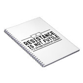 Widerstand ist nicht vergeblich, seine Spannung ge Notizblock (Rechte Seite)