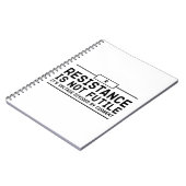 Widerstand ist nicht vergeblich, seine Spannung ge Notizblock (Linke Seite)