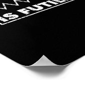 Widerstand ist nutzlos Design Elektrotechnik R Poster (Ecke)