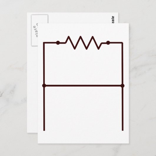 Widerstand ist nutzlos postkarte (Vorne/Hinten)