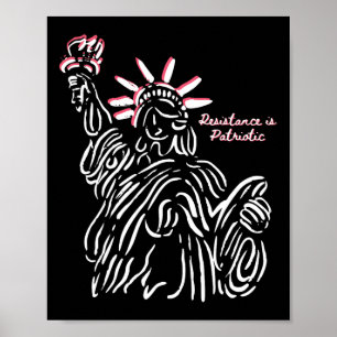 Widerstand ist patriotisch 4. Juli Tank widerstehe Poster