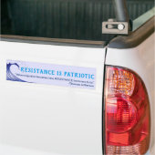 Widerstand ist patriotischer Autoaufkleber (Auf Lkw)
