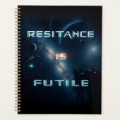 Widerstand ist sinnlos binärer Planer (Vorderseite)