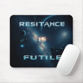 Widerstand ist sinnlos mousepad (Mit Mouse)