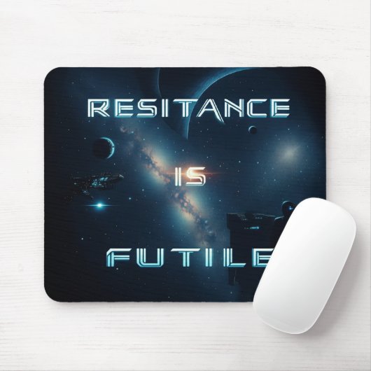 Widerstand ist sinnlos mousepad (Mit Mouse)