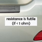 Widerstand ist vergeblich autoaufkleber (Auf Auto)