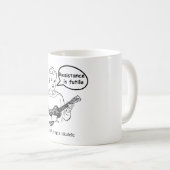 Widerstand ist vergeblich (Ukulele) Kaffeetasse (VorderseiteRechts)