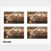 WIDERSTAND-LAUFEN RECHTECKIGER AUFKLEBER (Blatt)