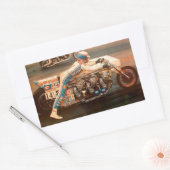 WIDERSTAND-LAUFEN RECHTECKIGER AUFKLEBER (Umschlag)