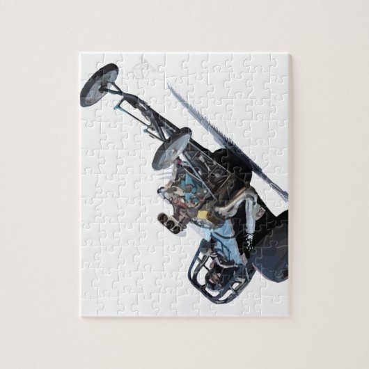 Widerstand-Laufen u. Vintages Dragsters Puzzle (Vertikal)