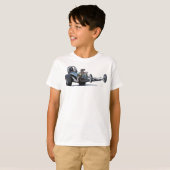 Widerstand-Laufen u. Vintages Dragsters T-Shirt (Vorne ganz)