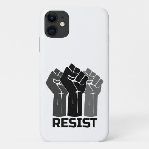 Widerstand mit der Faust - in schwarz 0003 Case-Mate iPhone Hülle