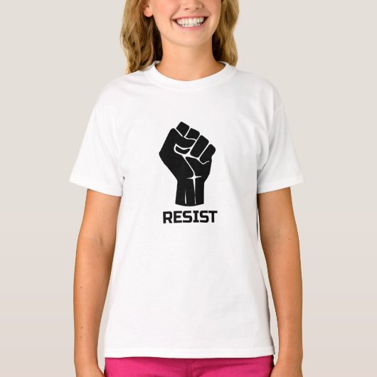 Widerstand mit der Faust - in Schwarz T-Shirt (Vorderseite)