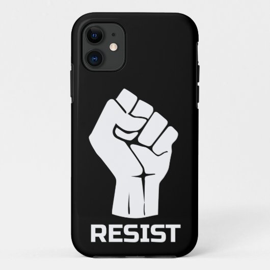 Widerstand mit Faust - in weiß Case-Mate iPhone Hülle (Rückseite)