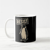 Widerstand Penguin Protest gegen Zölle Funny Graph Kaffeetasse (Links)