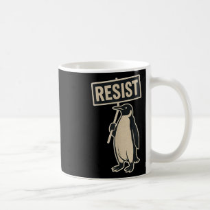 Widerstand Penguin Protest gegen Zölle Funny Graph Kaffeetasse