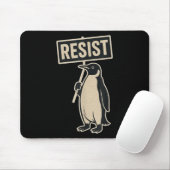 Widerstand Penguin Protest gegen Zölle Funny Graph Mousepad (Mit Mouse)