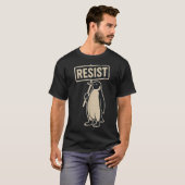 Widerstand Penguin Protest gegen Zölle Funny Graph T-Shirt (Vorne ganz)