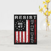 Widerstand Protest Wir Menschen 8647 86 47 Flaggen Karte (Gelbe Blume)