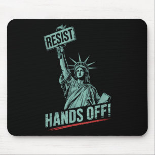 Widerstand - Trump macht die Freiheitsstatue pr Mousepad