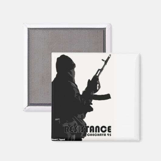 Widerstand Tschetscheniens Magnet (Vorderseite/Rückseite)