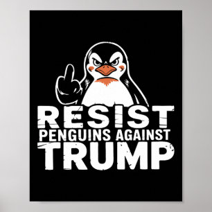 Widerstand von Pinguinen gegen Trump-Zölle - Mitte Poster