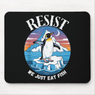 Widerstand von Pinguinen gegen Zölle sarkastisch Mousepad