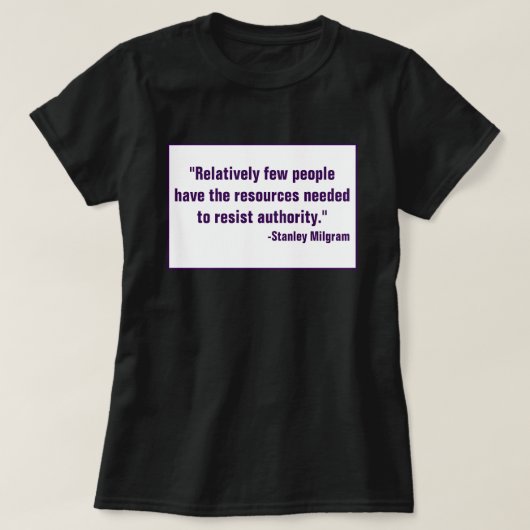 Widerstand Weigerung zu gehorchen Disobey Anti-aut T-Shirt (Design vorne)