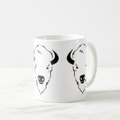 Widerstandbarer Power: Wild-Buffalo-Kopf-Stift Kaffeetasse (VorderseiteRechts)