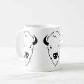 Widerstandbarer Power: Wild-Buffalo-Kopf-Stift Kaffeetasse (Vorderseite Links)