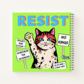 Widerstands-Protest-Katze Notizblock (Rückseite)
