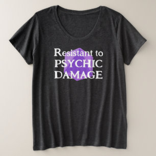 Widerstandsfähig gegen psychischen Schaden Damen P Große Größe T-Shirt