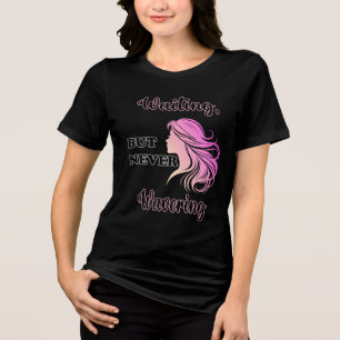 widerstandsfähige Frau Geschenk Tri-Blend Shirt