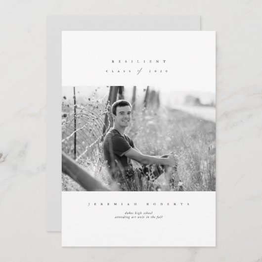 Widerstandsfähige Klasse des seriellen Abschlusses Einladung (Vorne/Hinten)