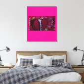 Widerstandsfähiges Herz Leinwanddruck (Insitu (Schlafzimmer))