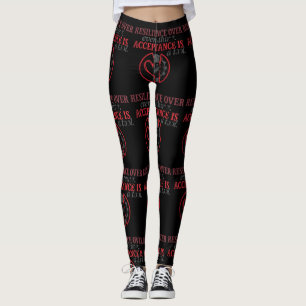 Widerstandsfähigkeit Über Alles   Akzeptanz Ist Ei Leggings