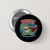 Widerstandsfrosch Portland Frosch Protest für Männ Button (Vorne & Hinten)