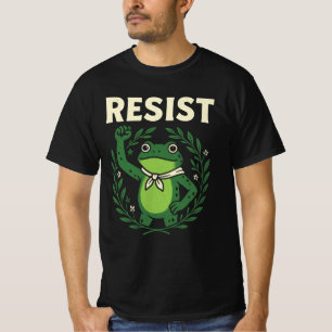 Widerstandsfrosch Portland Frosch Protest für Männ T-Shirt