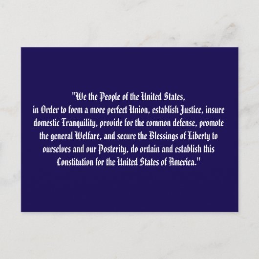 Widerstandskarten - Die Präambel Postkarte (Vorderseite)