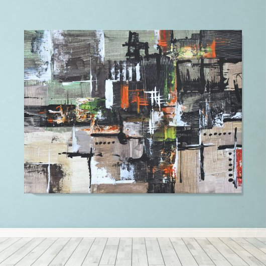 Widerstandskraft Leinwanddruck (Insitu (Holzboden))