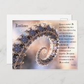 Widerstandskraft Postkarte (Vorne/Hinten)