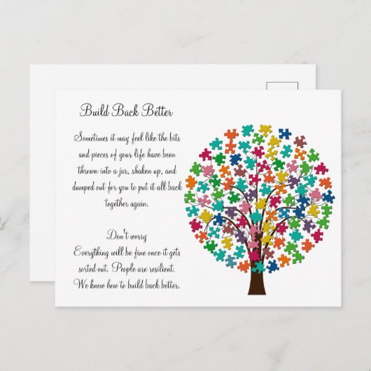 Widerstandskraft Postkarte (Vorne/Hinten)