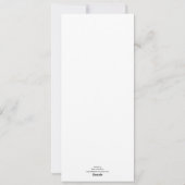 Widerstandskraft- und Bewusskarte Feiertagskarte (Rückseite)