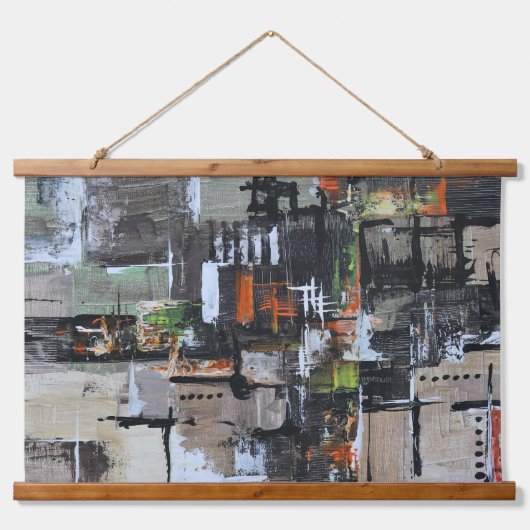 Widerstandskraft Wandteppich Mit Holzrahmen (Vorne)