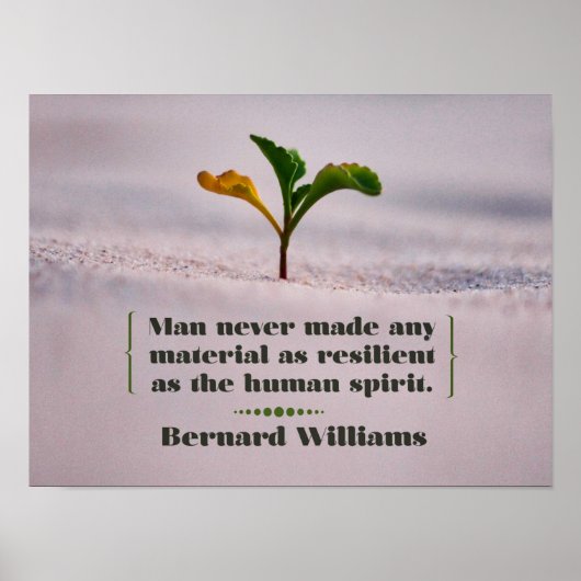 Widerstandskraft wie der menschliche Geist Poster (Vorne)