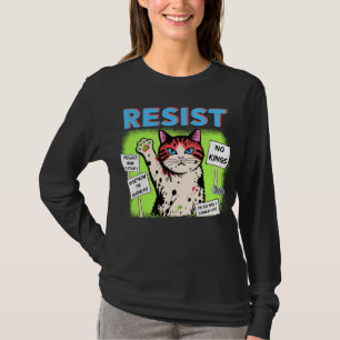 Widerstandsprotest Katze 2025 T-Shirt