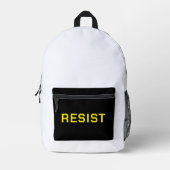 Widerstandsprotest-Rucksack Bedruckter Rucksack (Vorderseite)