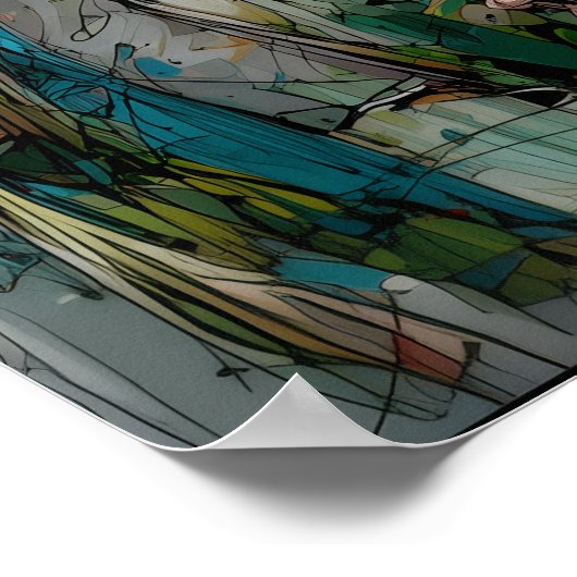 Widerstandssamen - Solarpunk-Poster Poster (Ecke)