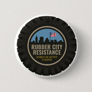 Widerstandsschaltfläche aus Gummi in der Stadt - n Button