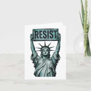 Widerstandsstatue des Liberty Protest amerikanisch Karte